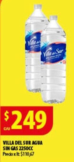 Punto Mayorista VILLA DEL SUR AGUA SIN GAS 2250CC oferta