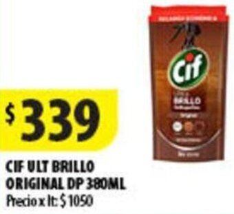 Punto Mayorista CIF ULT BRILLO ORIGINAL DP 380ML oferta