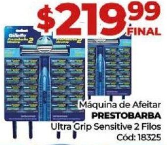 Diarco Máquina de Afeitar PRESTOBARBA Ultra Grip Sensitive 2 Filos oferta