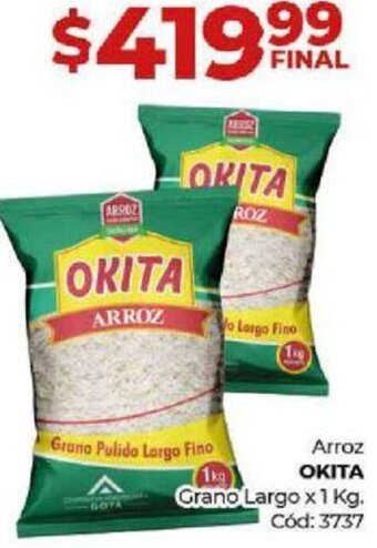 Diarco Arroz OKITA Grano Largo x 1 Kg. Cód: 3737 oferta