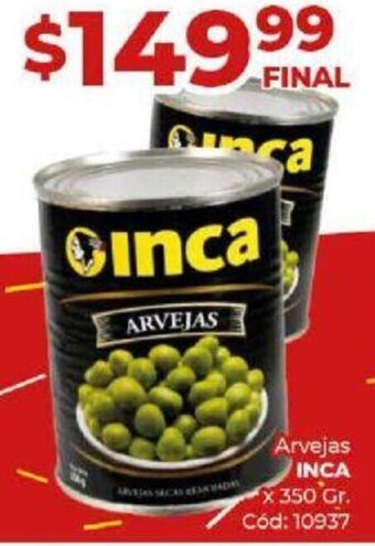 Diarco Arvejas INCA x 350 Gr. oferta