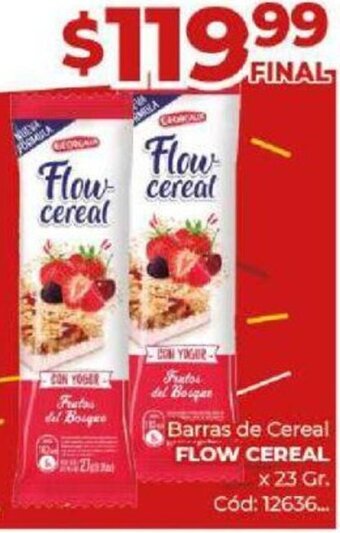 Diarco Barras de Cereal FLOW CEREAL x 23 Gr. oferta