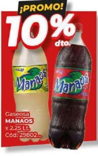 Diarco Gaseosa MANAOS x 2.25 Lt. Cód: 29802... oferta