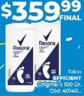 Diarco Talco EFFICIENT Original x 100 Gr. Cód: 40140... oferta