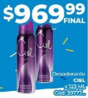 Diarco Desodorante CIEL x 123ml oferta