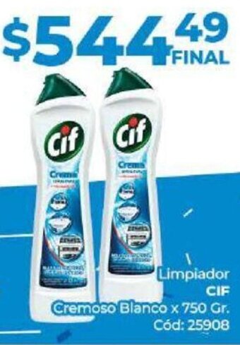 Diarco Limpiador CIF Cremoso Blanco x 750 Gr. oferta