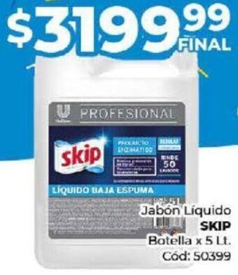 Diarco Jabón Líquido SKIP Botella x 5 Lt. Cód: 50399 oferta