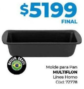 Diarco Molde para Pan MULTIFLON Línea Horno Cód: 72778 oferta