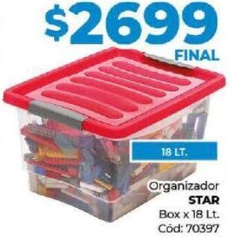 Diarco Organizador STAR Box x 18 Lt. Cód: 70397 oferta