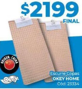 Diarco Escurre Copas OKEY HOME Cód: 23334 oferta