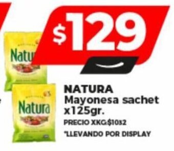 Supermayorista Vital NATURA Mayonesa sachet x 125gr. oferta