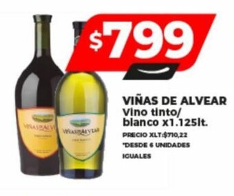 Supermayorista Vital VIÑAS DE ALVEAR Vino tinto/ blanco x 1.125lt. oferta