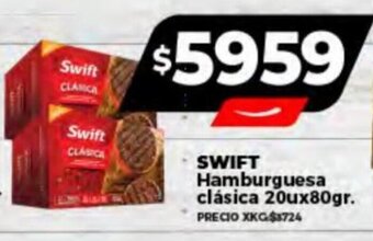 Supermayorista Vital SWIFT Hamburguesa clásica 20u x 80gr. oferta