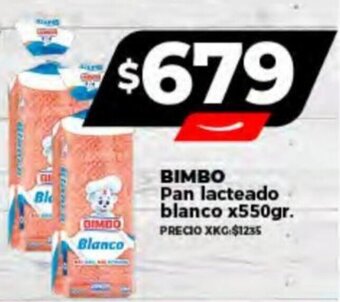Supermayorista Vital BIMBO Pan lacteado blanco x 550gr. oferta