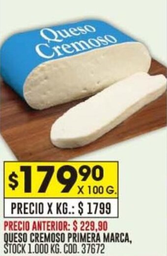 Coto QUESO CREMOSO PRIMERA MARCA, X 100 G. oferta