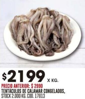 Coto TENTACULOS DE CALAMAR CONGELADOS, X KG. oferta
