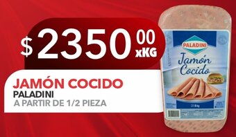 El Milagro Mayorista JAMÓN COCIDO PALADINI A PARTIR DE 1/2 PIEZA oferta