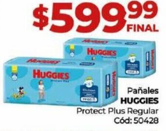 Diarco Pañales HUGGIES Protect Plus Regular Cód: 50428 oferta