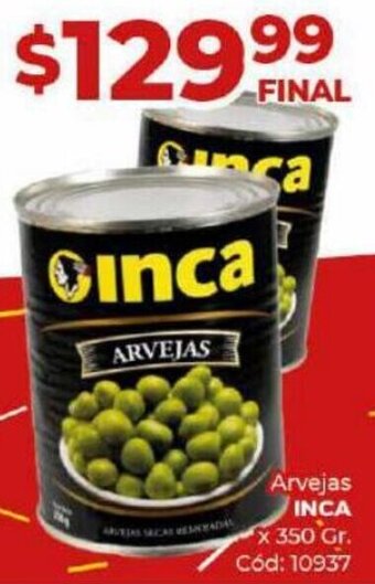Diarco Arvejas INCA x 350 Gr. oferta