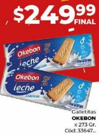 Diarco Galletitas OKEBON x 273gr oferta