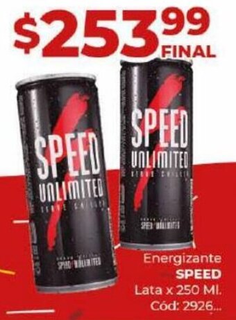 Diarco Energizante SPEED Lata x 250 ML. oferta