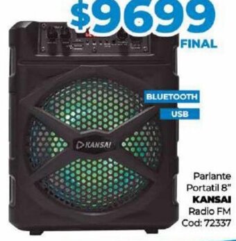 Diarco Parlante Portatil 8" KANSAI Radio FM Cod: 72337 oferta