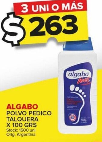 Carrefour Maxi ALGABO POLVO PEDICO TALQUERA X 100 GRS oferta