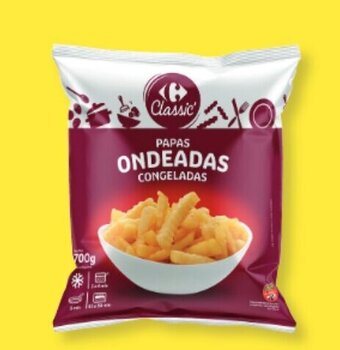 Carrefour Papas ondeadas "Carrefour Classic" x 700 g. oferta