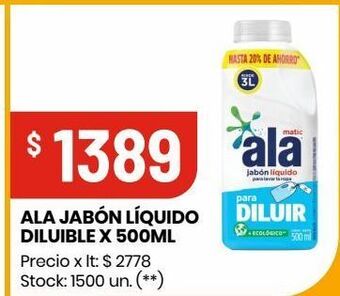 Changomas Jabón líquido ala diluible 500ml oferta