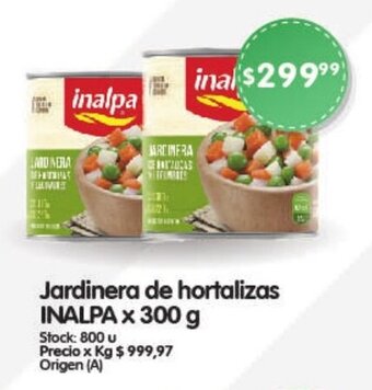Supermercados Buenos Días Jardinera de hortalizas INALPA x 300 g oferta