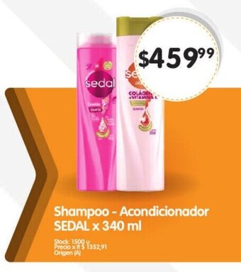 Supermercados Buenos Días Shampoo - Acondicionador SEDAL x 340 ml oferta