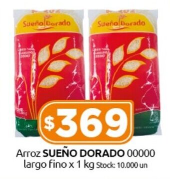 Cordiez Arroz SUEÑO DORADO 00000 largo fino x 1 kg oferta