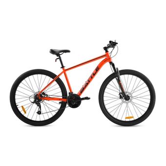 Frávega Bicicleta mountain bike rodado 29” aluminio battle naranja oferta