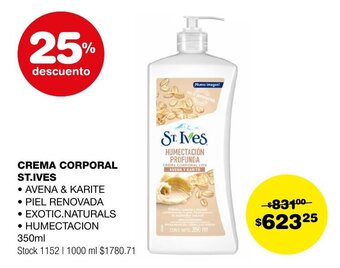 Atomo Conviene CREMA CORPORAL ST. IVES 350ml oferta