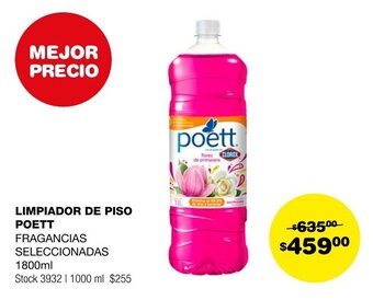 Atomo Conviene LIMPIADOR DE PISO POETT FRAGANCIAS SELECCIONADAS 1800ml oferta