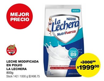 Atomo Conviene LECHE MODIFICADA EN POLVO LA LECHERA 800g oferta