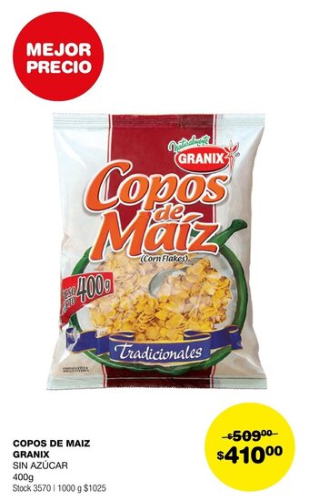 Atomo Conviene COPOS DE MAIZ GRANIX SIN AZÚCAR 400g oferta