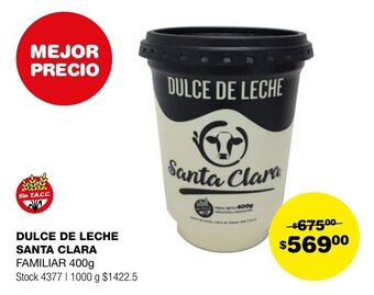 Atomo Conviene DULCE DE LECHE SANTA CLARA FAMILIAR 400g oferta
