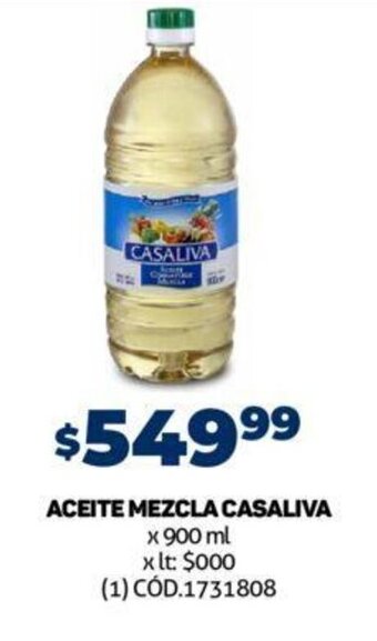 Makro ACEITE MEZCLA CASALIVA x 900 ml oferta
