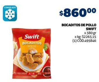 Makro BOCADITOS DE POLLO SWIFT x 380 gr oferta