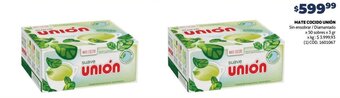 Makro MATE COCIDO UNIÓN Sin ensobrar /Diamantado x 50 sobres x 3 gr oferta