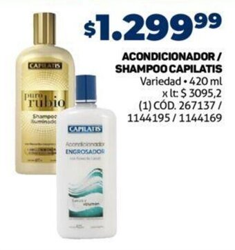 Makro ACONDICIONADOR/ SHAMPOO CAPILATIS Variedad x 420 ml oferta