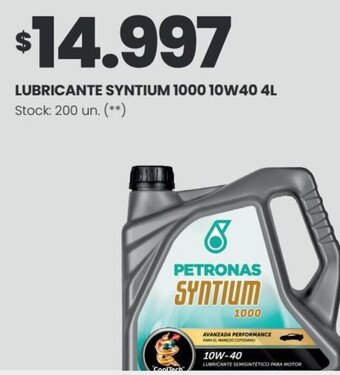 Changomas LUBRICANTE SYNTIUM 1000 10W40 4L oferta