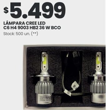 Changomas LÁMPARA CREE LED C6 H4 9003 HB2 36 W BCO oferta