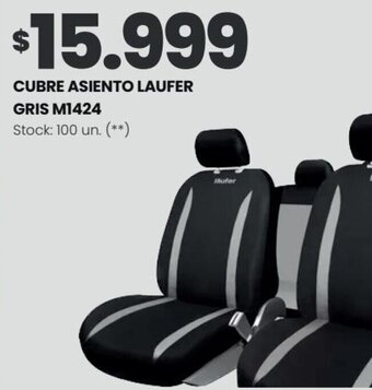 Changomas CUBRE ASIENTO LAUFER GRIS M1424 oferta