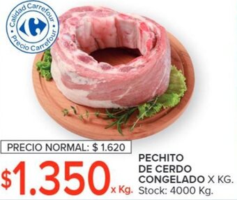 Carrefour PECHITO DE CERDO CONGELADO X KG oferta