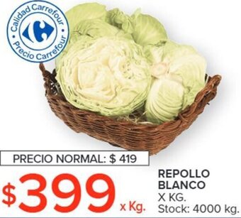 Carrefour REPOLLO BLANCO x KG oferta