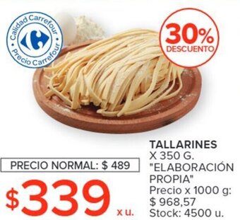 Carrefour TALLARINES X 350G oferta