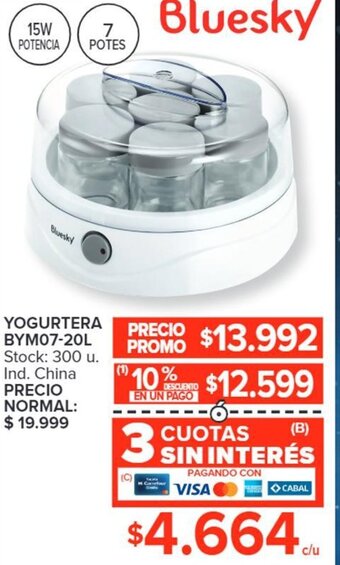 Carrefour YOGURTERA BYM07-20L oferta