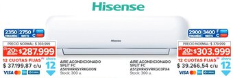 Carrefour Hisense AIRE ACONDICIONADO SPLIT FC AS09HR4SYRKG00N oferta